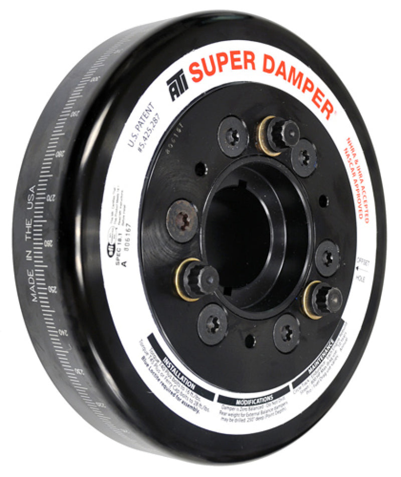 ATI Damper - 7.074in - Steel - Chevy BB - w/2nd 1/4 Key - 3 Ring - 1 Pc ATI917060K