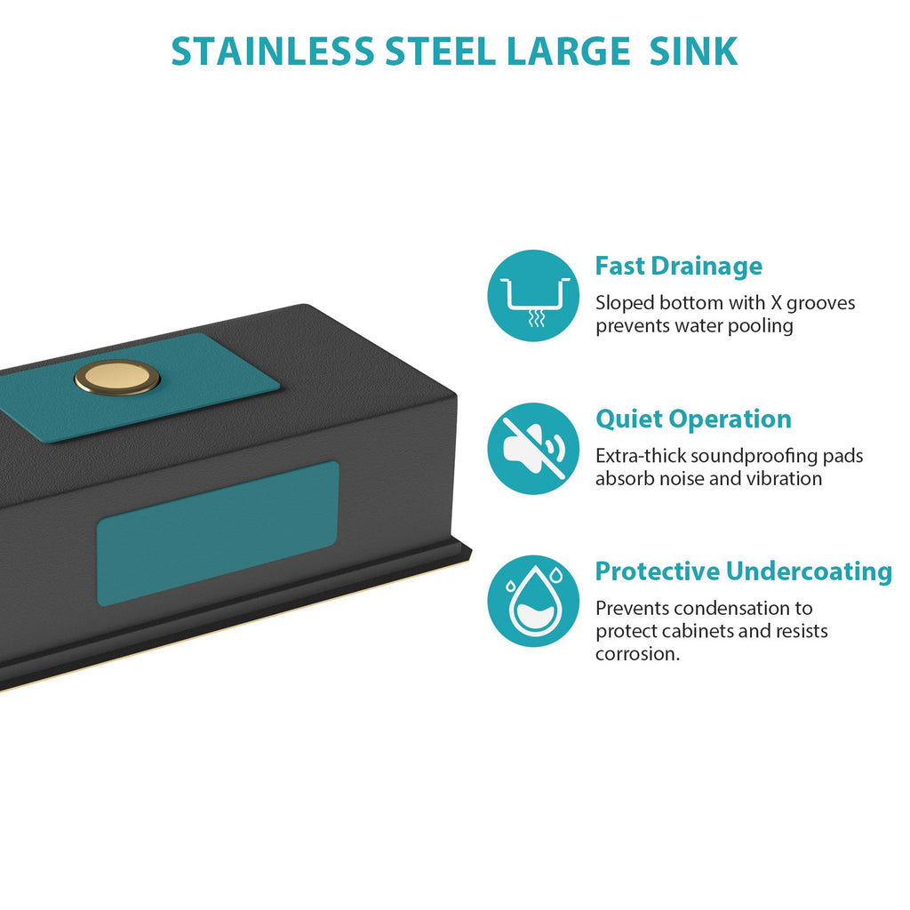 Premium Single Bowl Undermount Workstation Sink