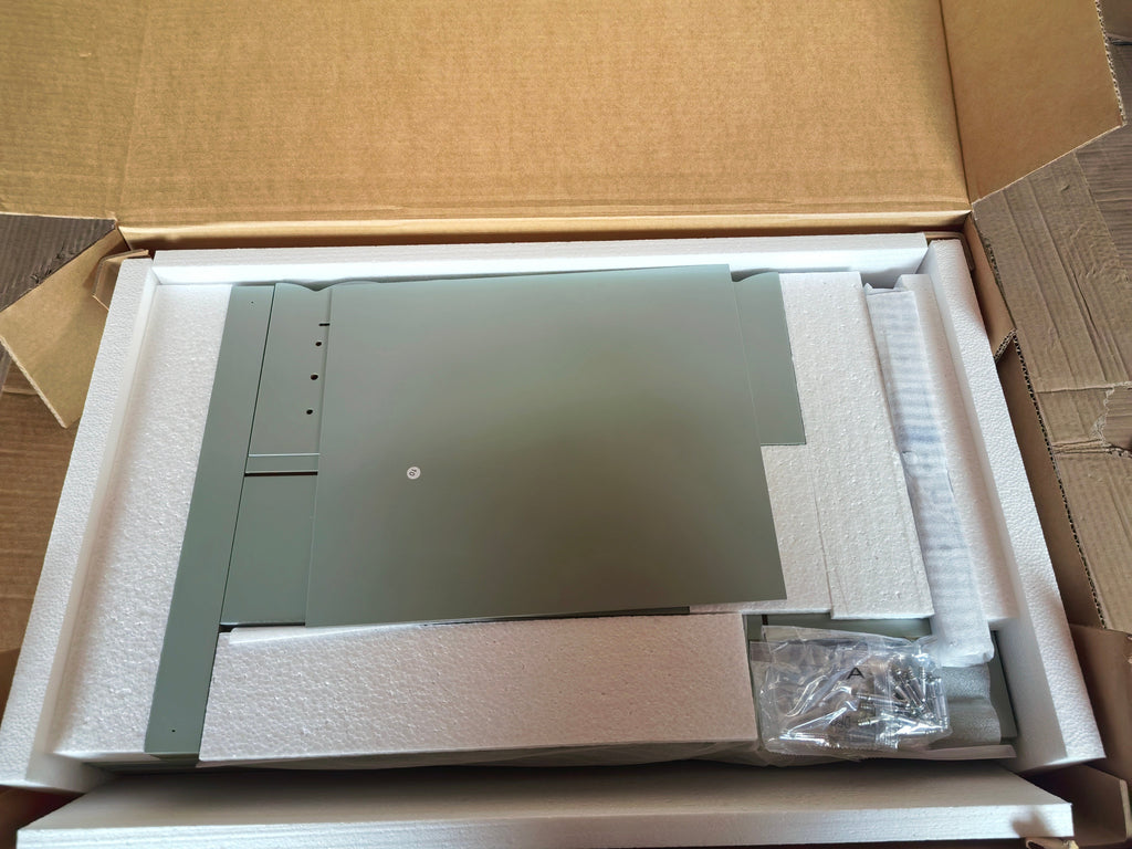 Modern Nightstand with Drawer and Open Shelf