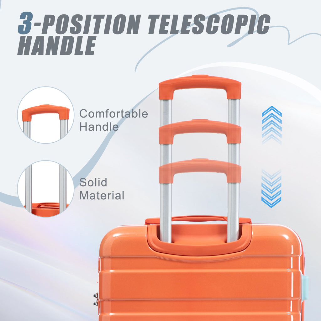 3-Piece PC Spinner Wheel Luggage Set