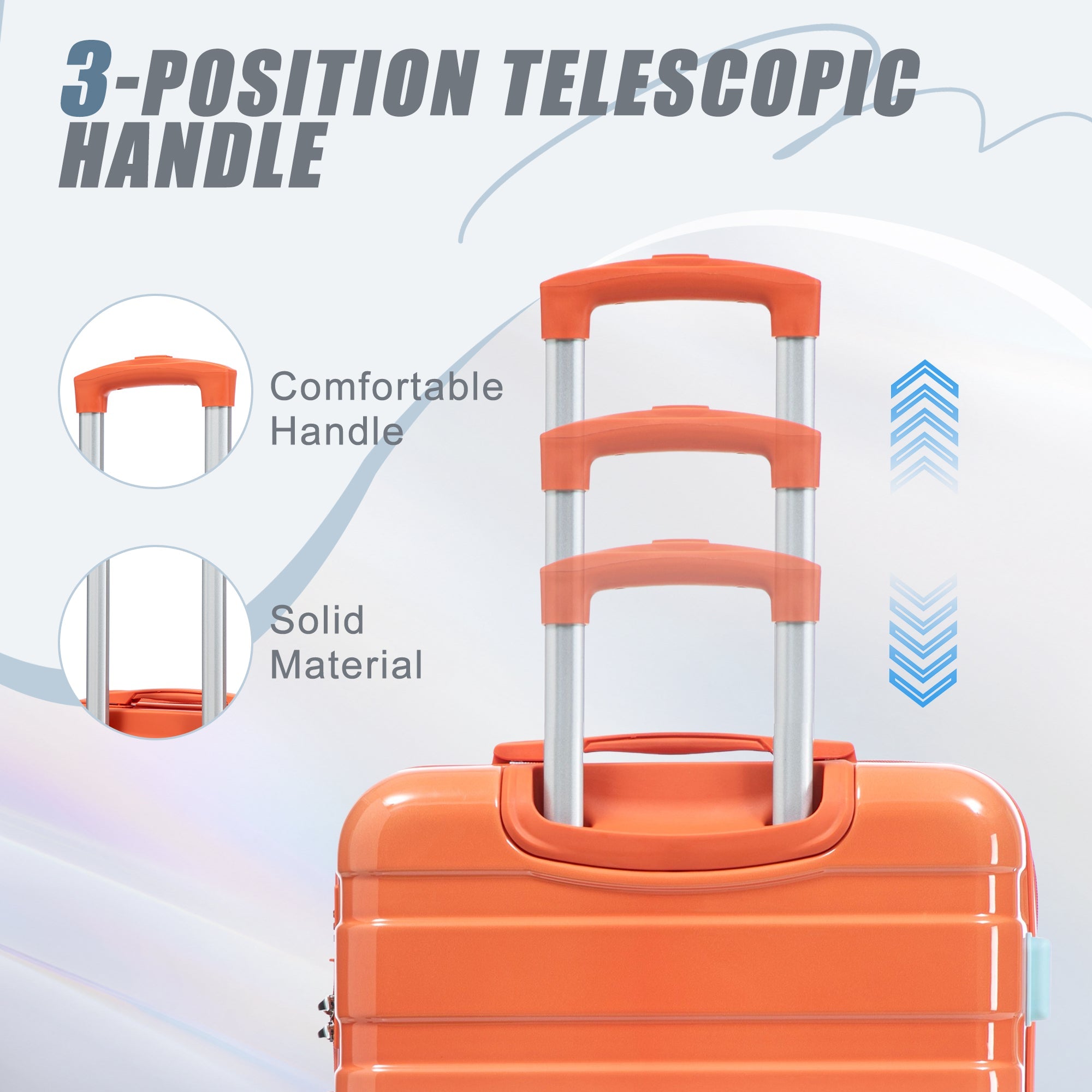 3-Piece PC Spinner Wheel Luggage Set