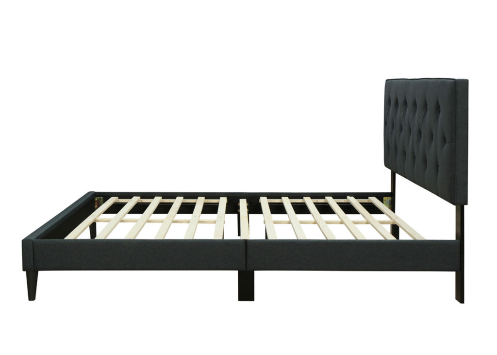 Twin Sized Tufted Bed in a Box with USB Charging