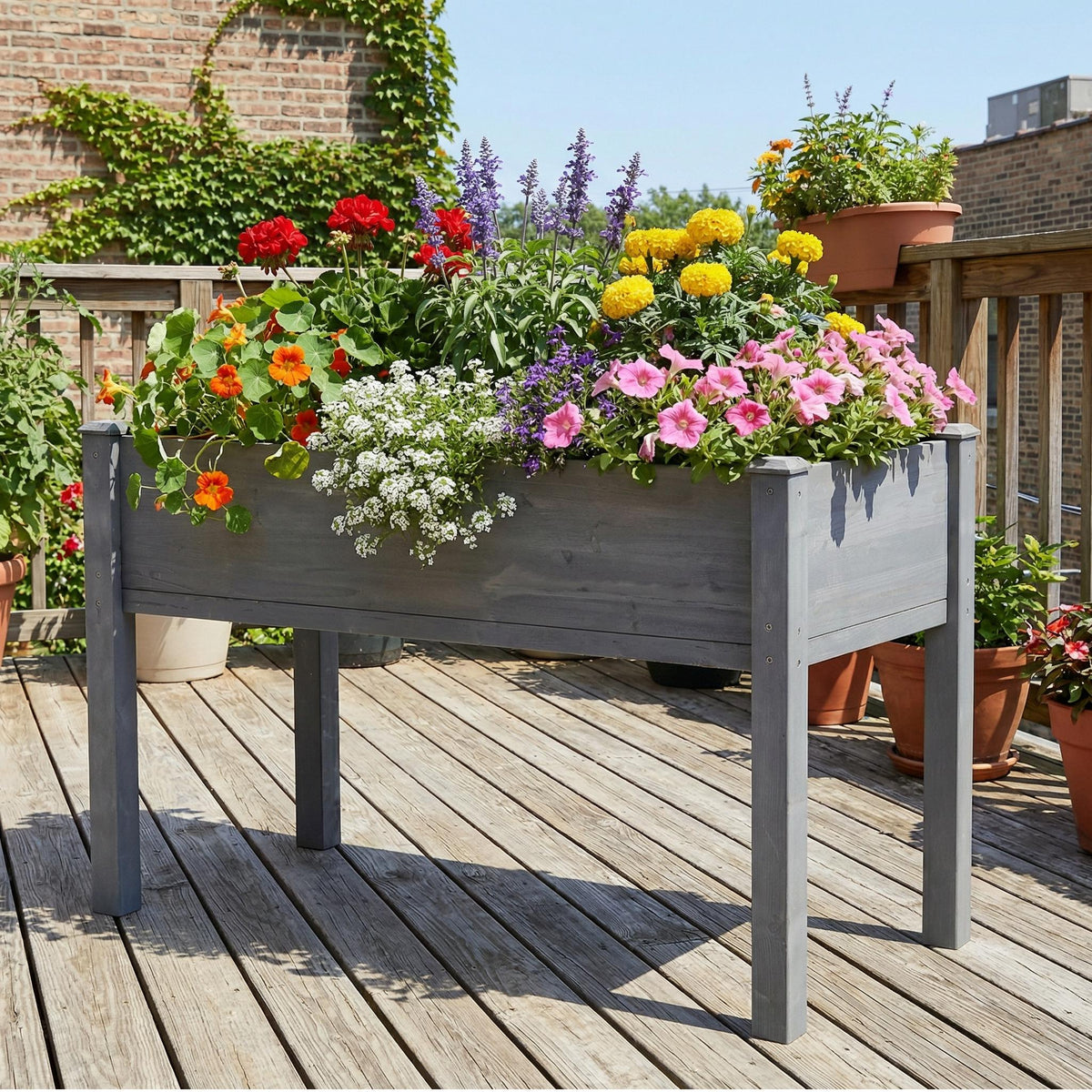 48x24x30 Inch Raised Garden Bed with Legs