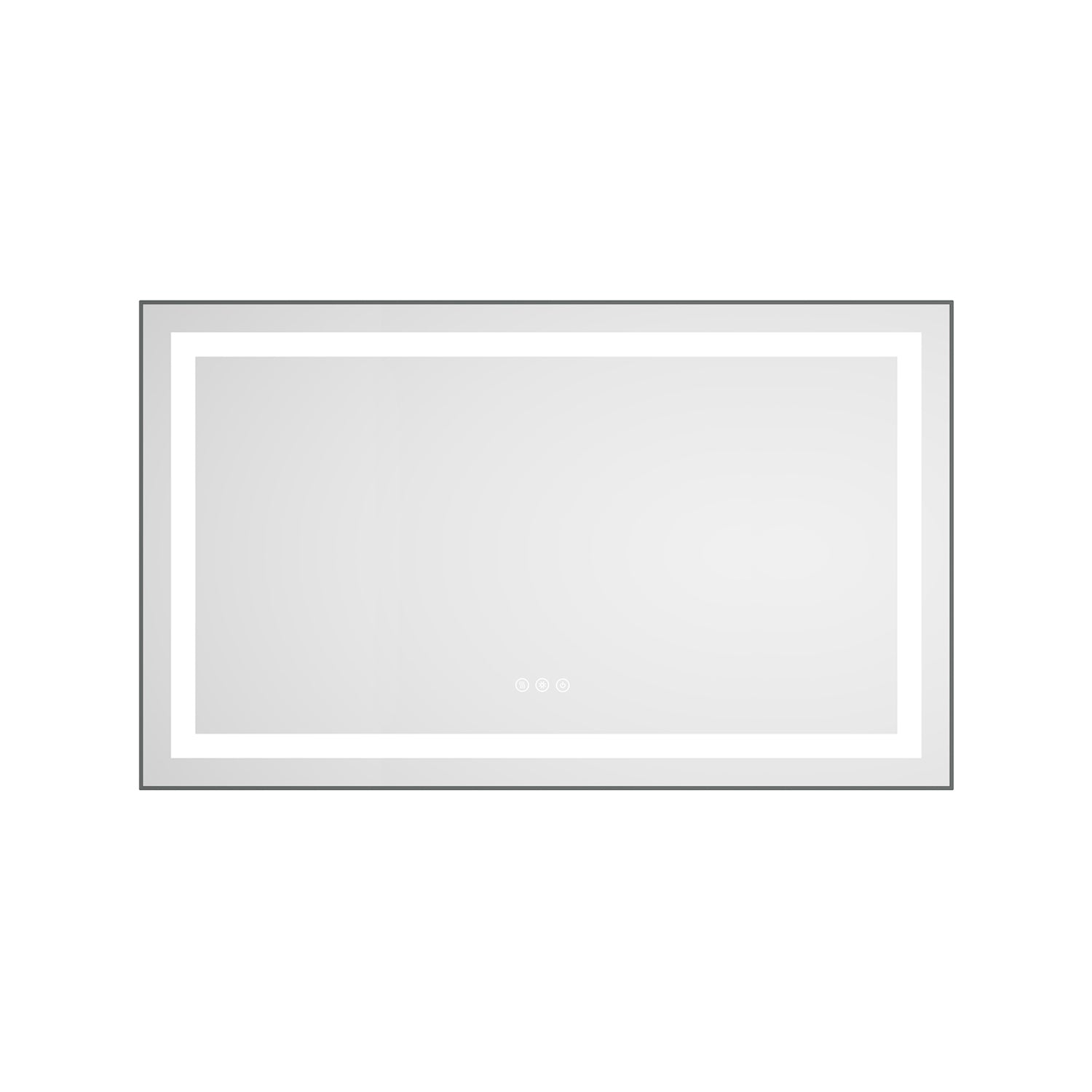 40 x 24 Inch LED Bathroom Mirror with Front and Backlight