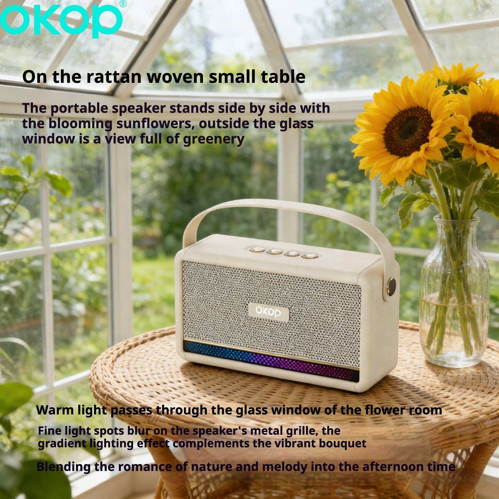 KP-843 Best-Selling Wireless Bluetooth Speaker Portable Handle Home Use RGB Ambient Light Factory Direct Wholesale Export-Exclusive