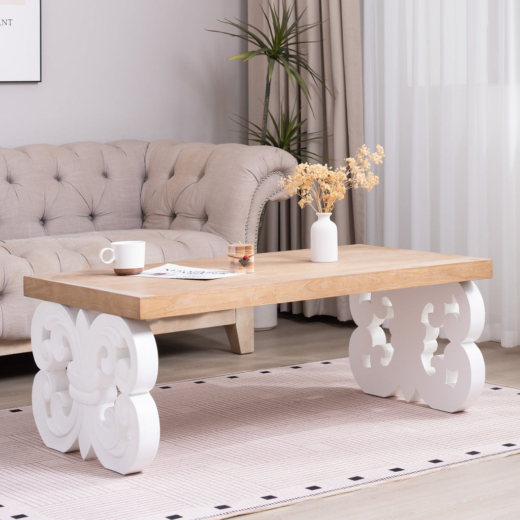 Ornate Wood Coffee Table