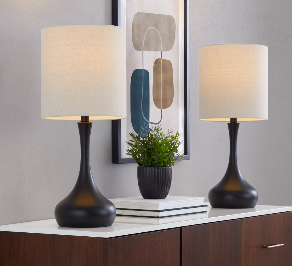 Genie 24" Contemporary Metal Table Lamp in Matte