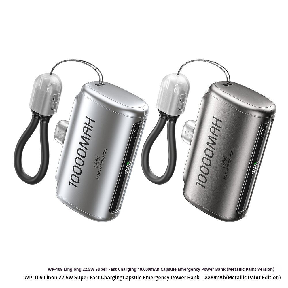 Mobile Phone Fast-charging Power Bank With Built-in Cable
