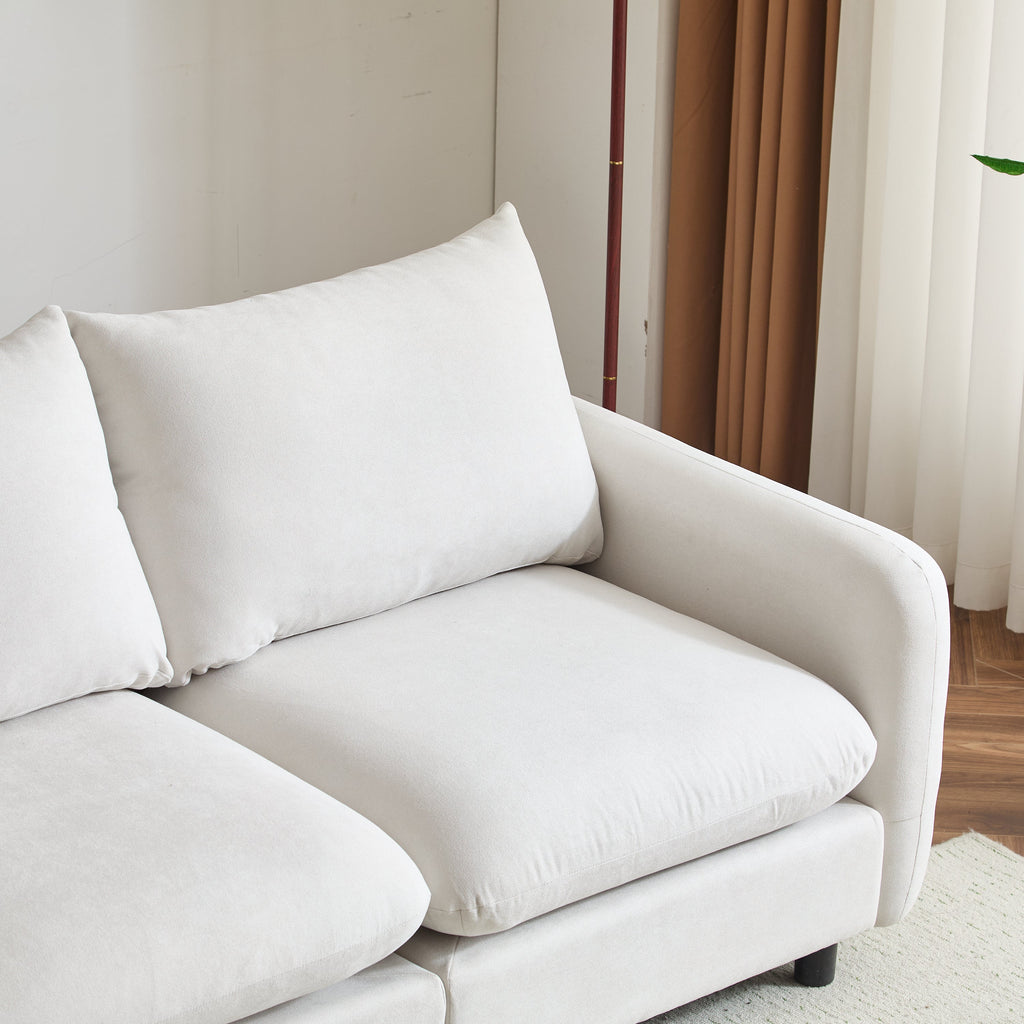 69 in. 2-Seats Modular Sectional Sofa Corner Chair