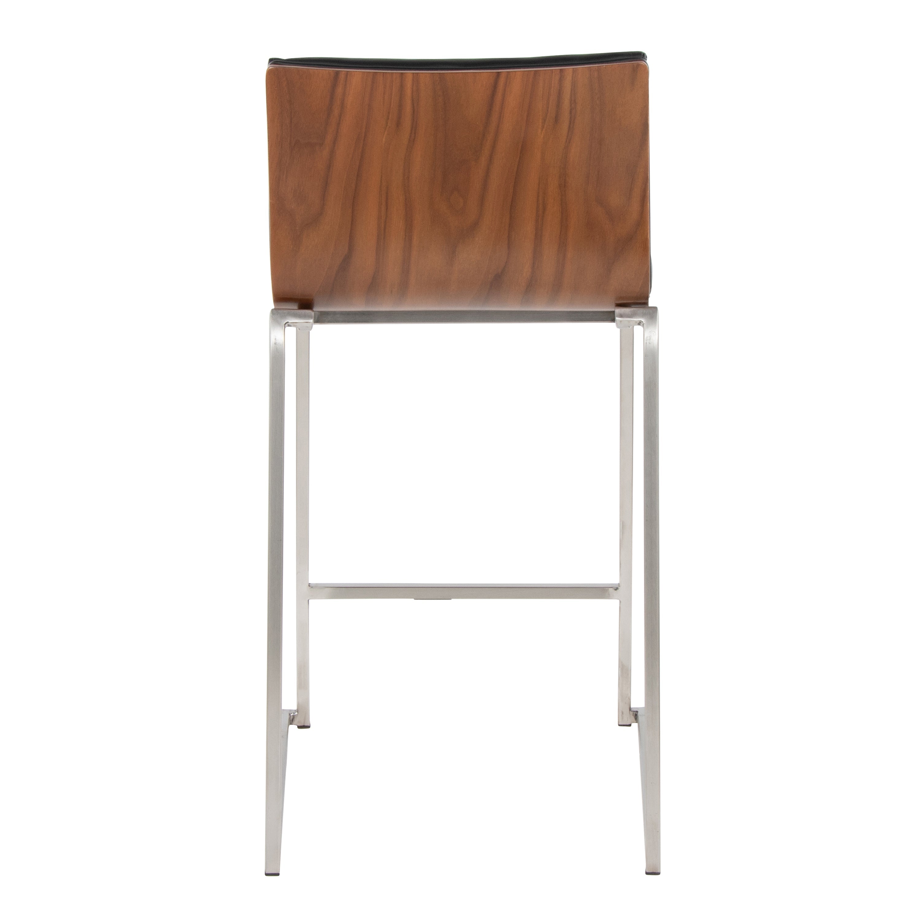 26" Contemporary Fixed-Height Counter Stool in Stainless Steel