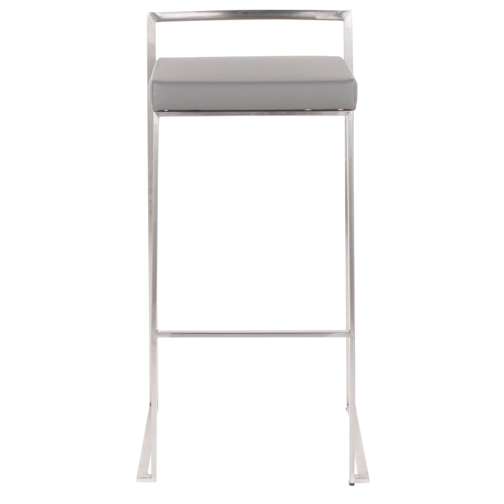 30" Contemporary Stackable Barstool Set