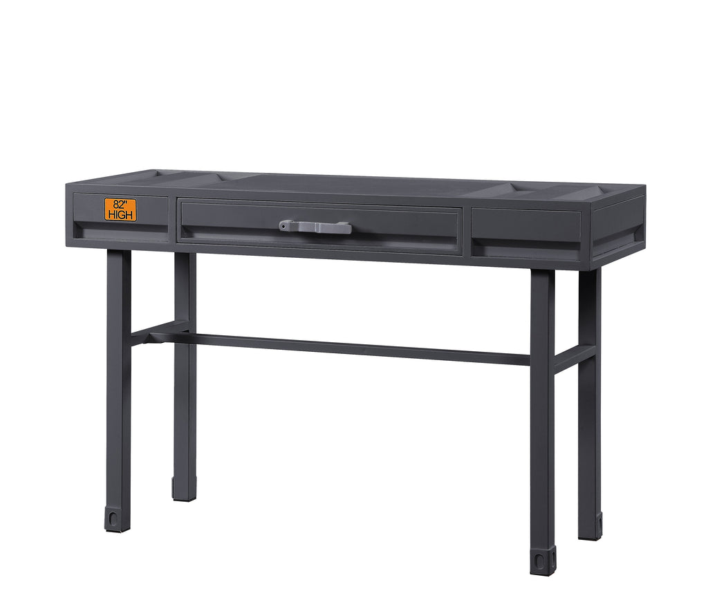 Cargo Gunmetal Finish Vanity Desk