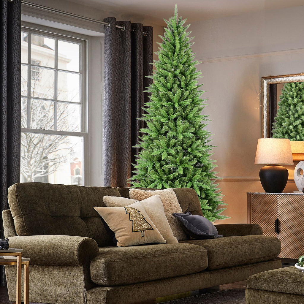 7FT Slim Christmas Tree – Perfect for Corners & Small Spaces