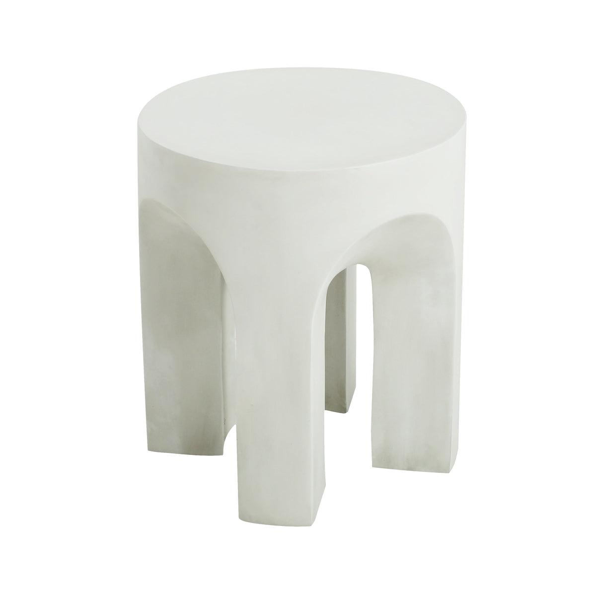 Outdoor MGO Round Top Side Table/End Table, Antique