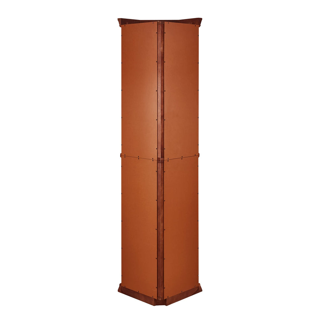 Corner Curio Cabinet with Adjustable Glass Shelves and Lights