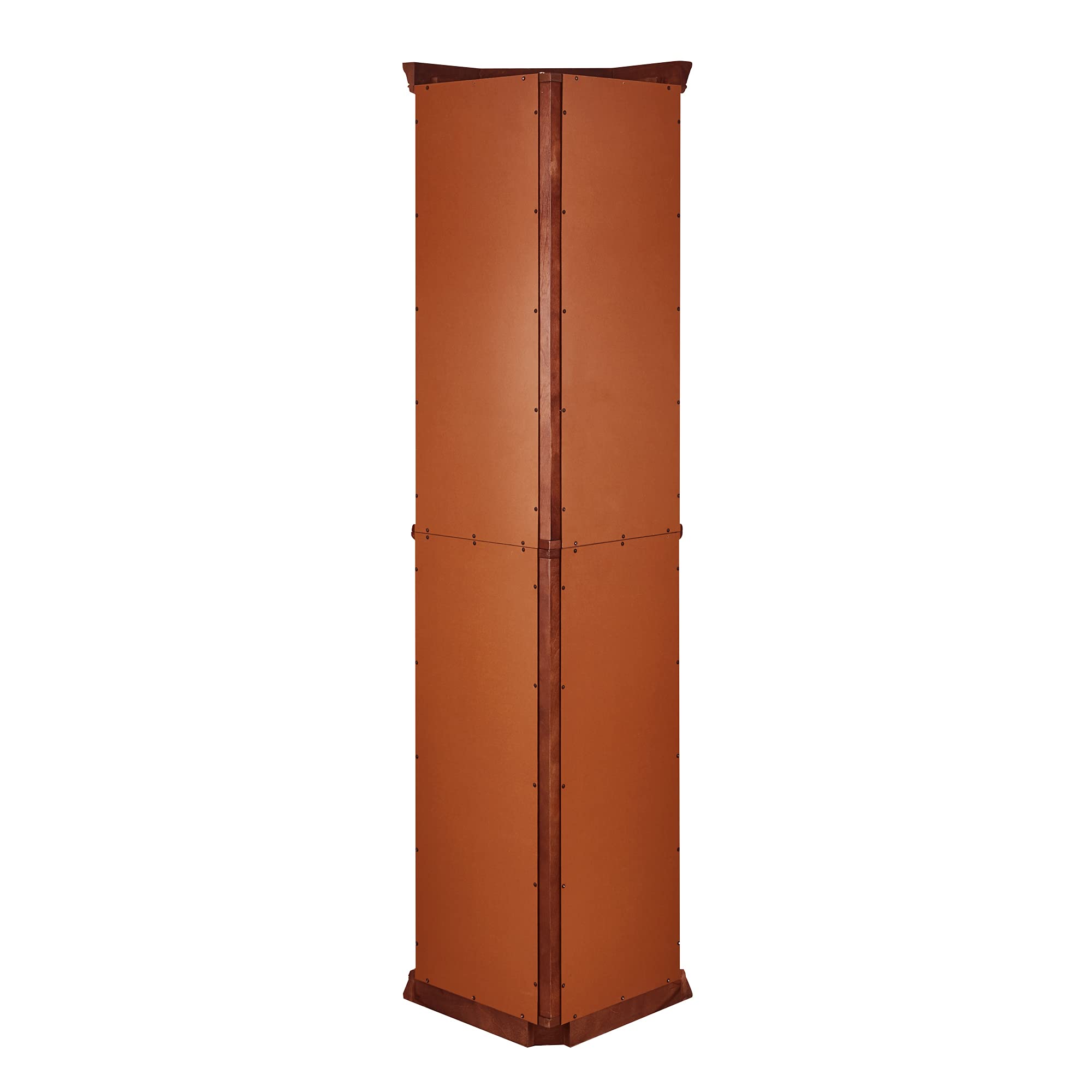 Corner Curio Cabinet with Adjustable Glass Shelves and Lights