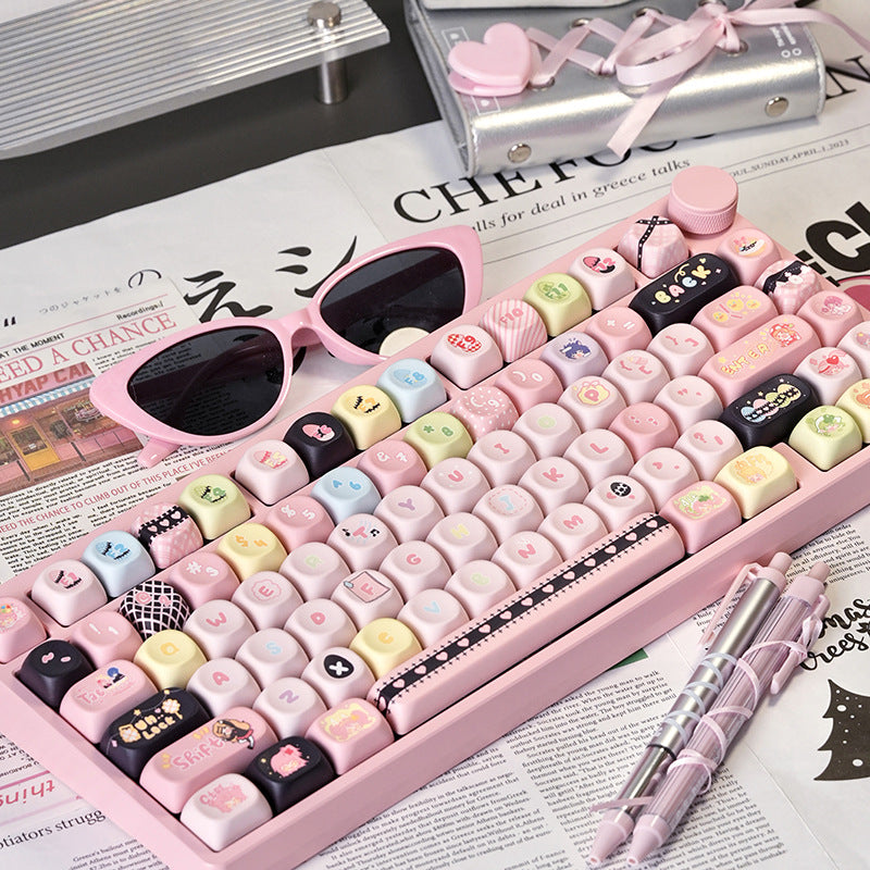 Shugo Chara Key Cap MOA Highly Personalized Theme Five-sided Sublimation Customized PBT Mechanical Keyboard Keycaps Key Cap