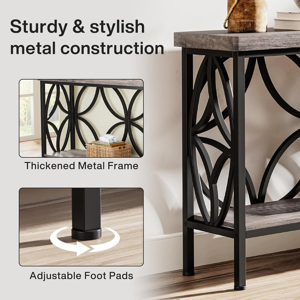 70.9” Extra Long Industrial Console Table