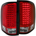 Anzo 2007-2013 Chevrolet Silverado 1500 LED Taillights Red/Clear