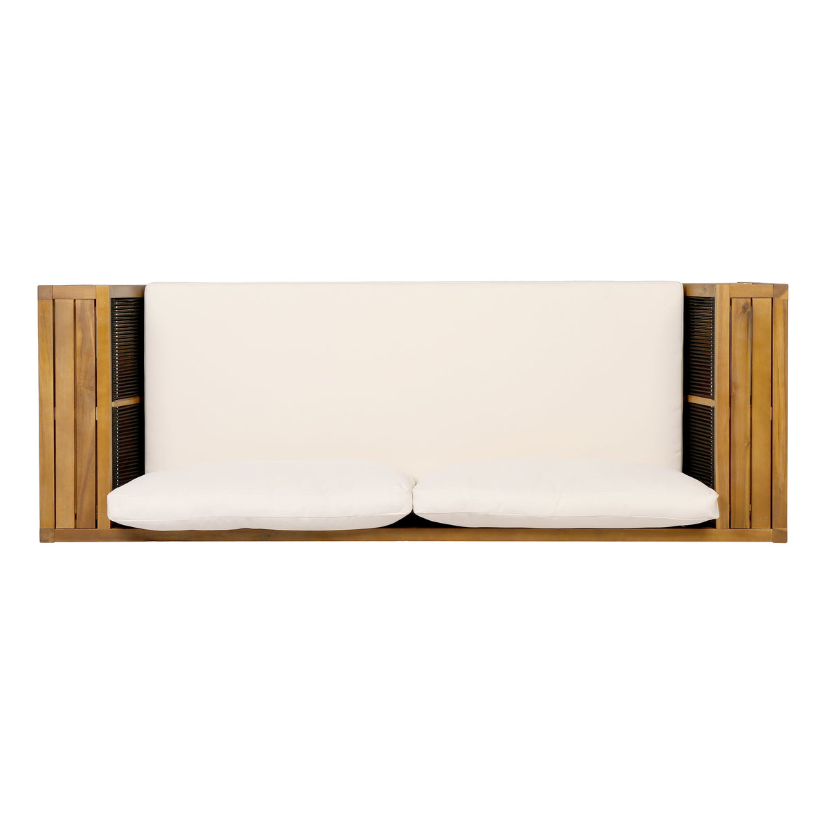 Teak Finish Acacia Wood Outdoor Daybed Sofa Set