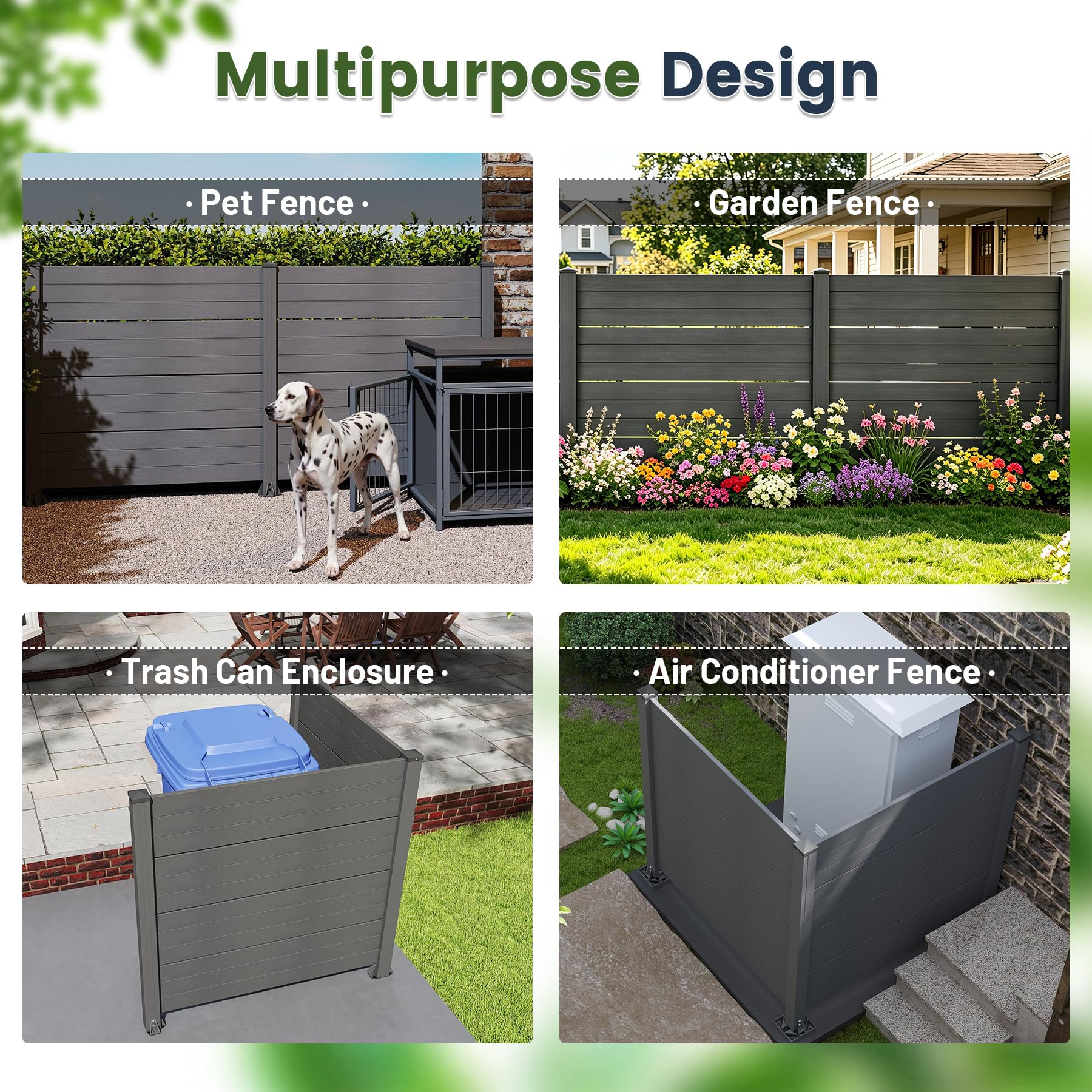 50" W x 49" H Outdoor Privacy Screen