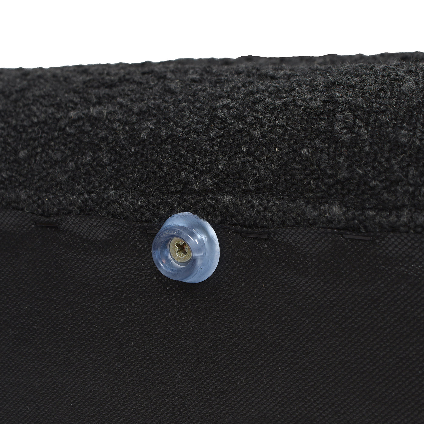 Fuji 49" Upholstered Oval Storage Bench, Ebony