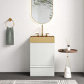 Gada 20" Striped Velvet Bathroom Vanity