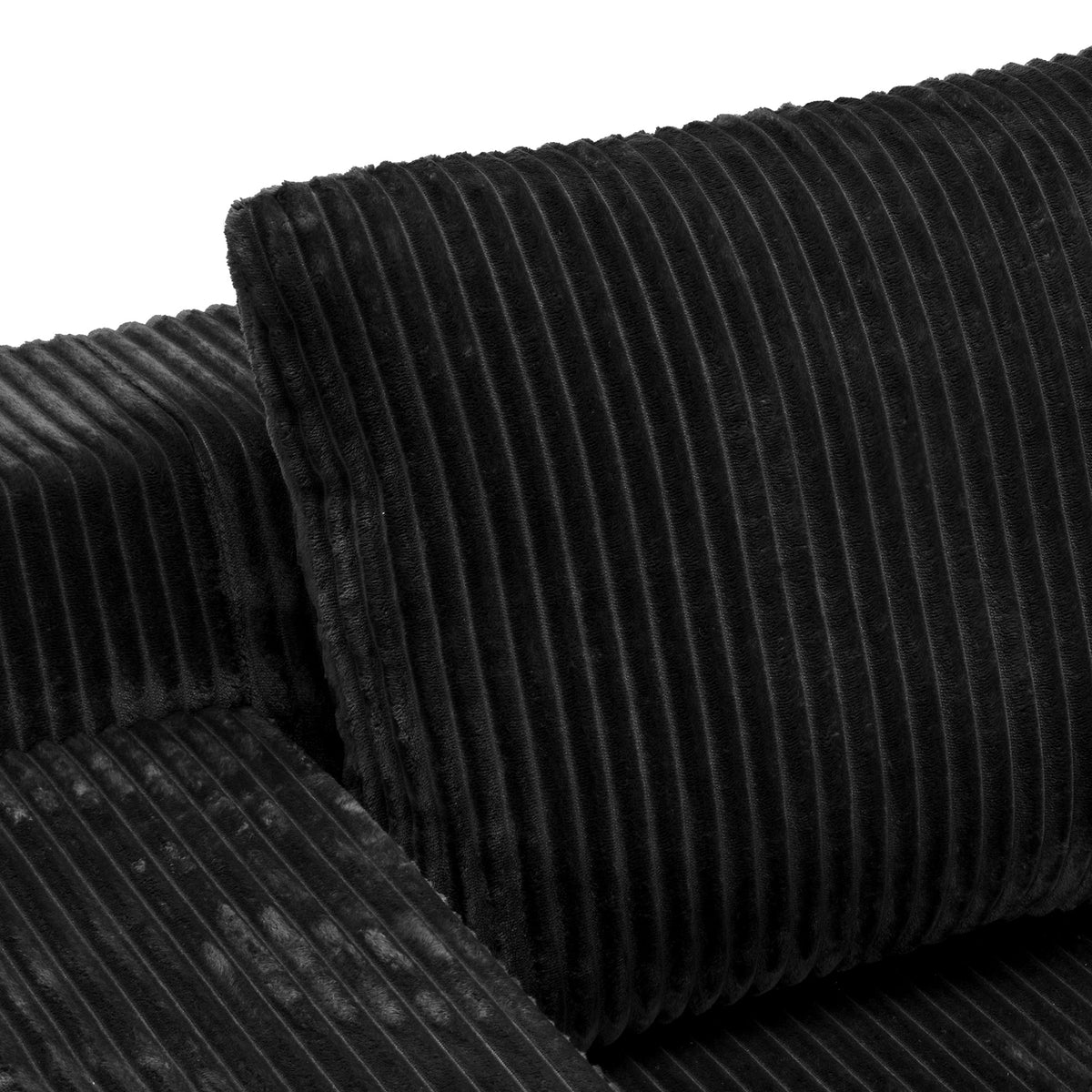 Corduroy Modular L Shaped Sectional Sofa