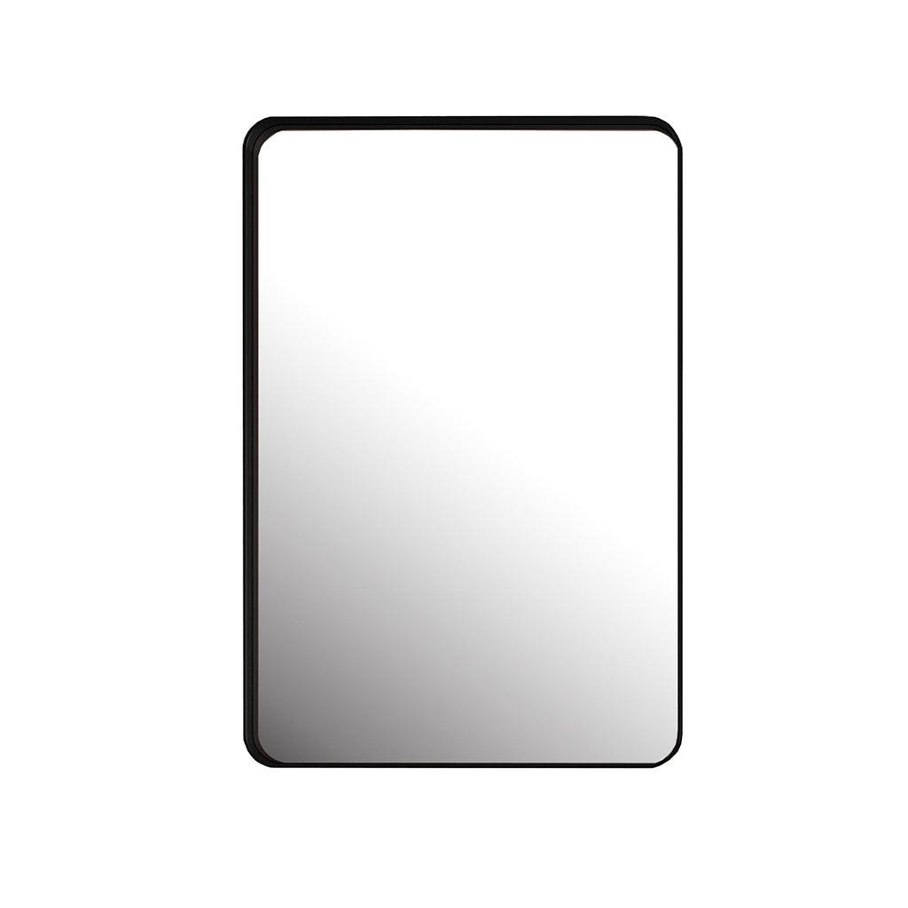 20x30 Inch Recessed Black Metal Framed Medicine Cabinet
