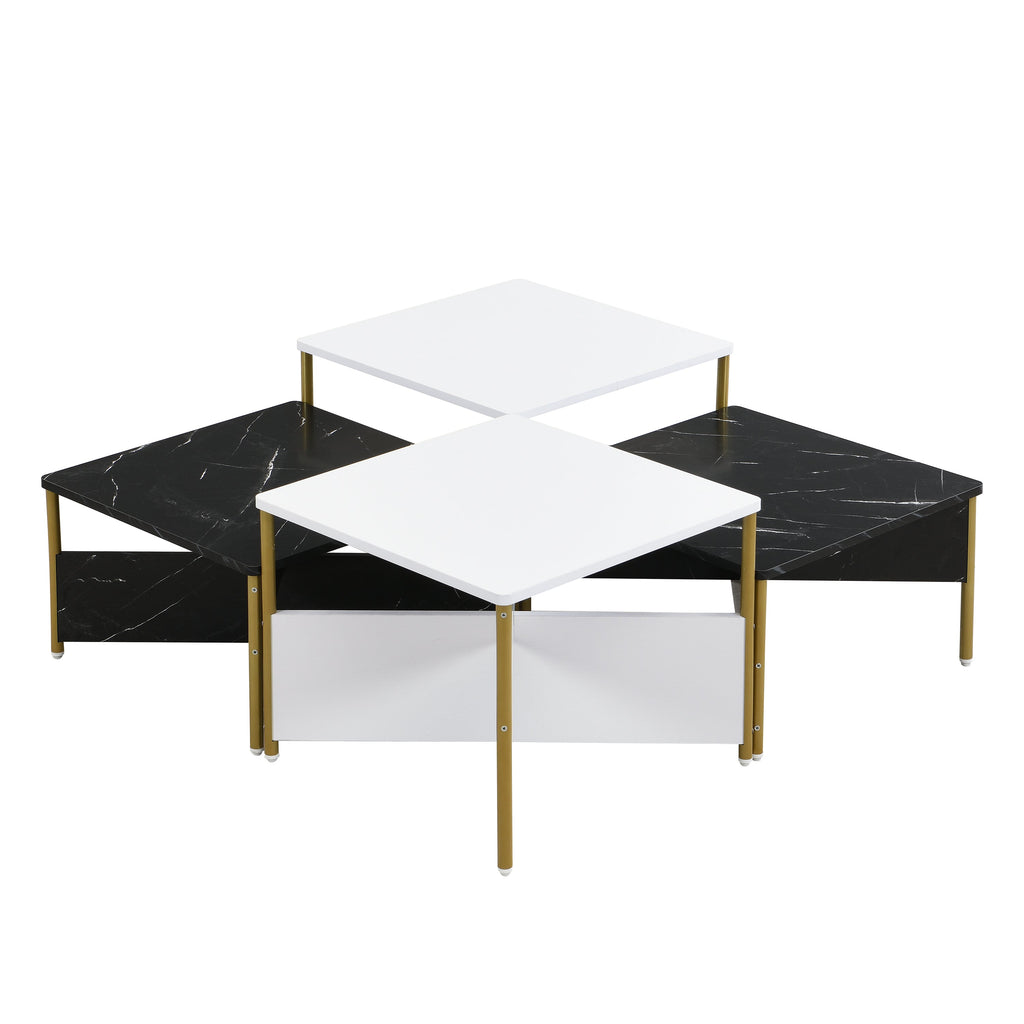 Modern Nesting Coffee Tables Set of 4 - Mid Century Modern Design