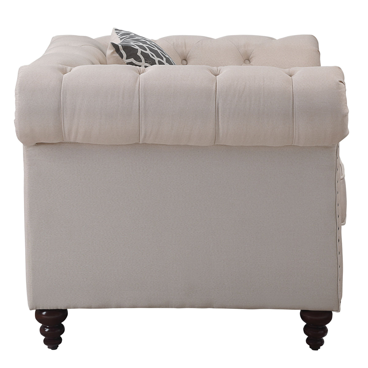 Aurelia Beige Linen Chair