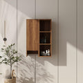 24 Inch Wall-Mounted Side Cabinet and Storage Shelves Combination