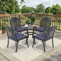 5-Piece Set Of Cast Aluminum Patio Furniture