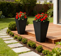 Tall Plant Pot 2-Pack Outdoor Planter Set