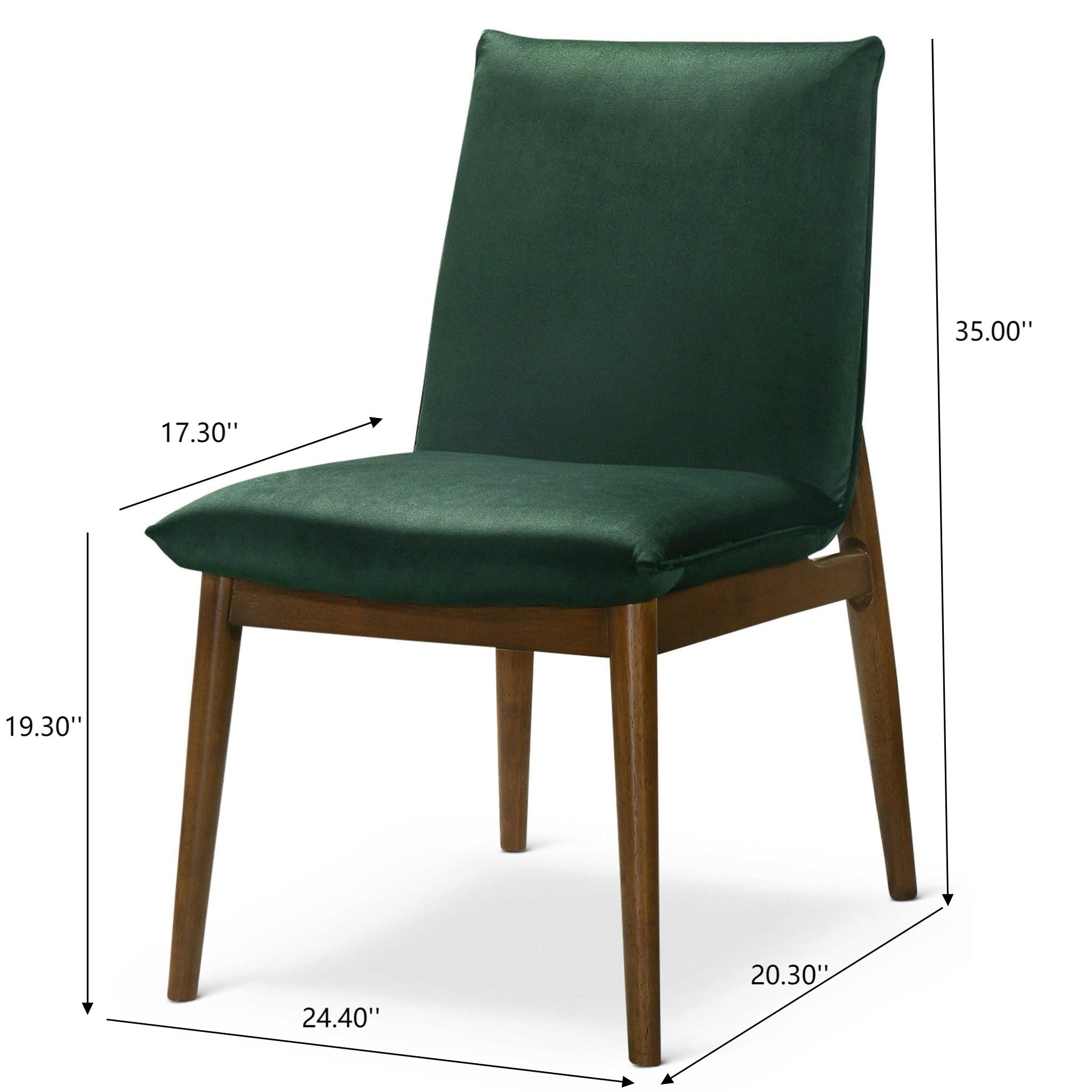 Monza Dark Velvet Dining Chair (Set of 2)