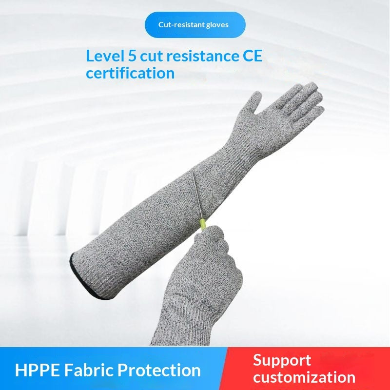Anti-bite Anti-cut Sleeve Guards Puncture-resistant Work Gloves For Construction Sites
