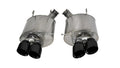 Corsa Performance 13-13 Ford Mustang Shelby GT500 5.8L V8 Black Sport Axle-Back Exhaust