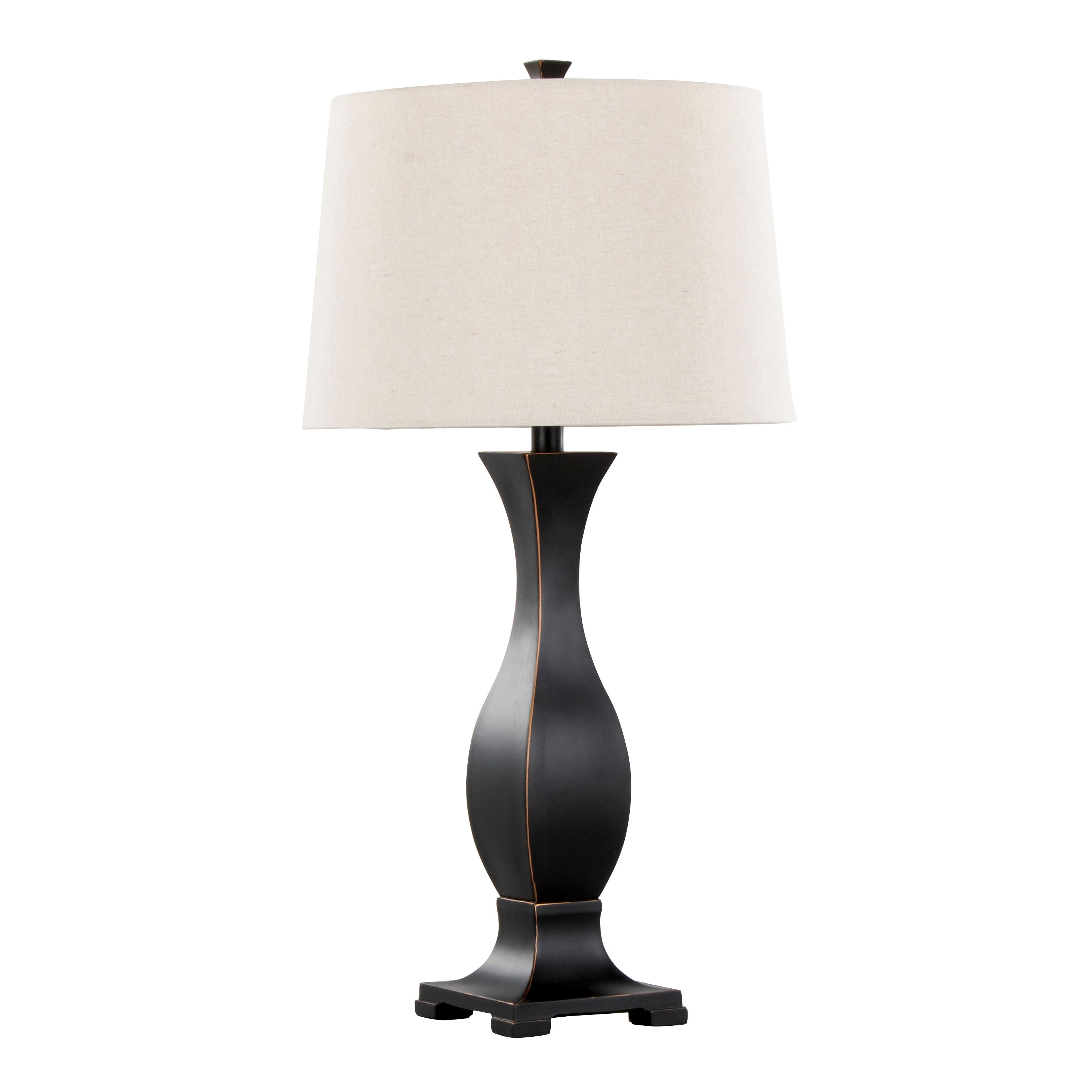 29" Contemporary Polyresin Table Lamp in Oil Rubbed Bronze