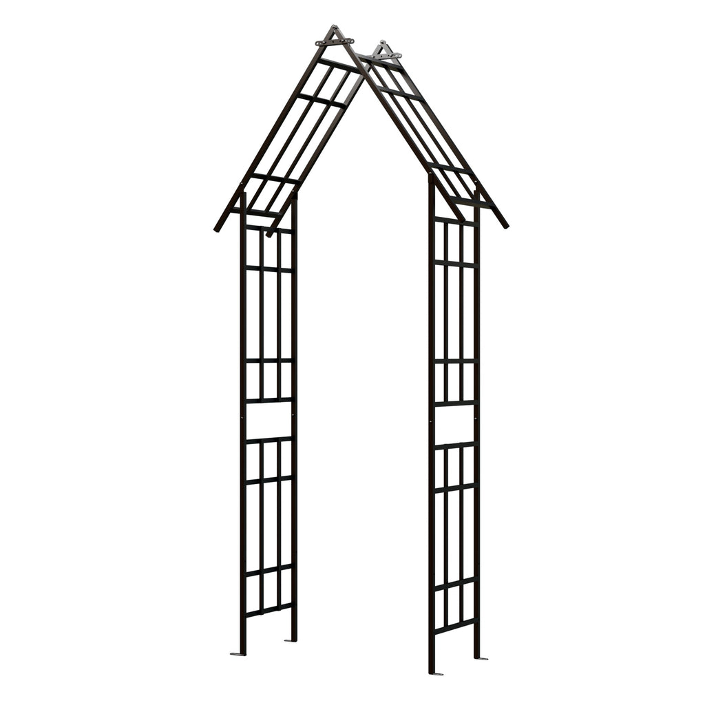 Metal Garden Arch with Adjustable Width