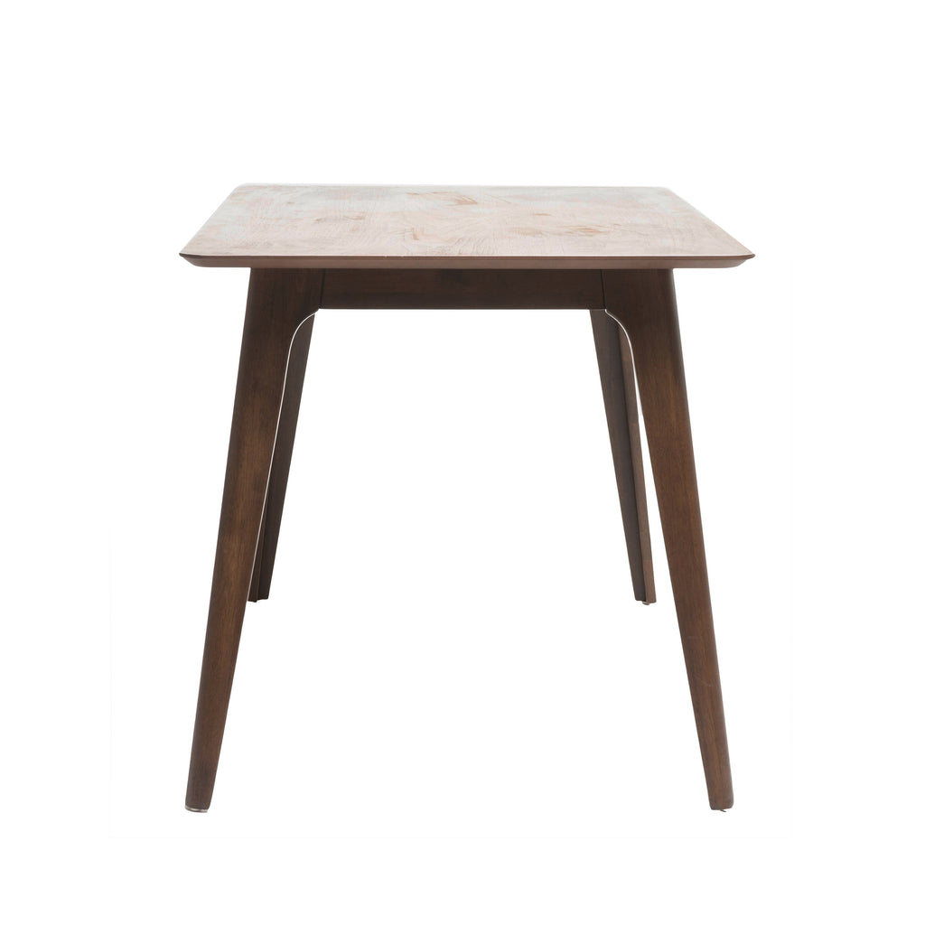 Mid-Century Modern Rubberwood Dining Table