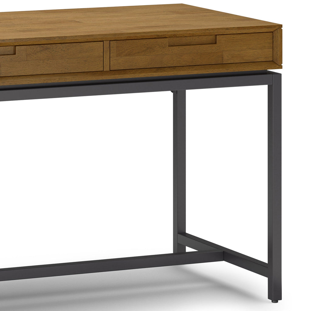Banting - Mid Century Wide Desk - Medium Saddle