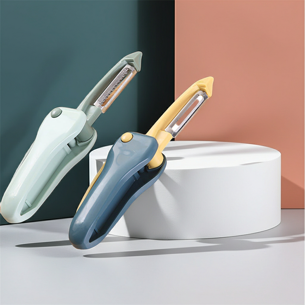 Stainless Steel Fruit Peeler – Non-Slip Grip, Rust-Resistant Blade