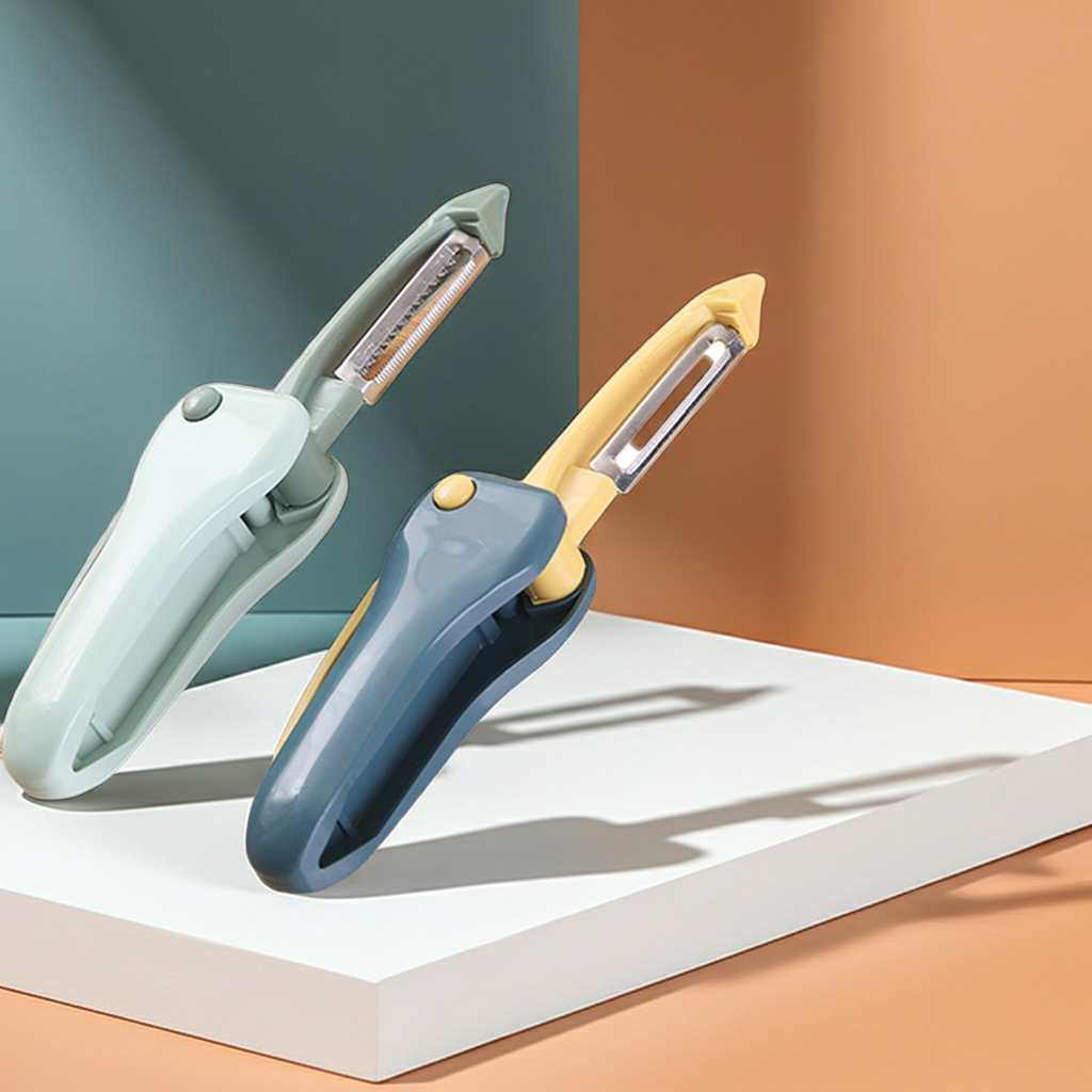 Stainless Steel Fruit Peeler – Non-Slip Grip, Rust-Resistant Blade