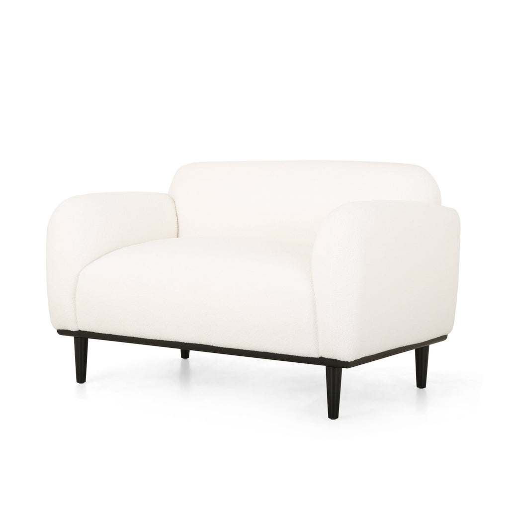 Bouclé Fabric Loveseat Sofa - 50 Inch