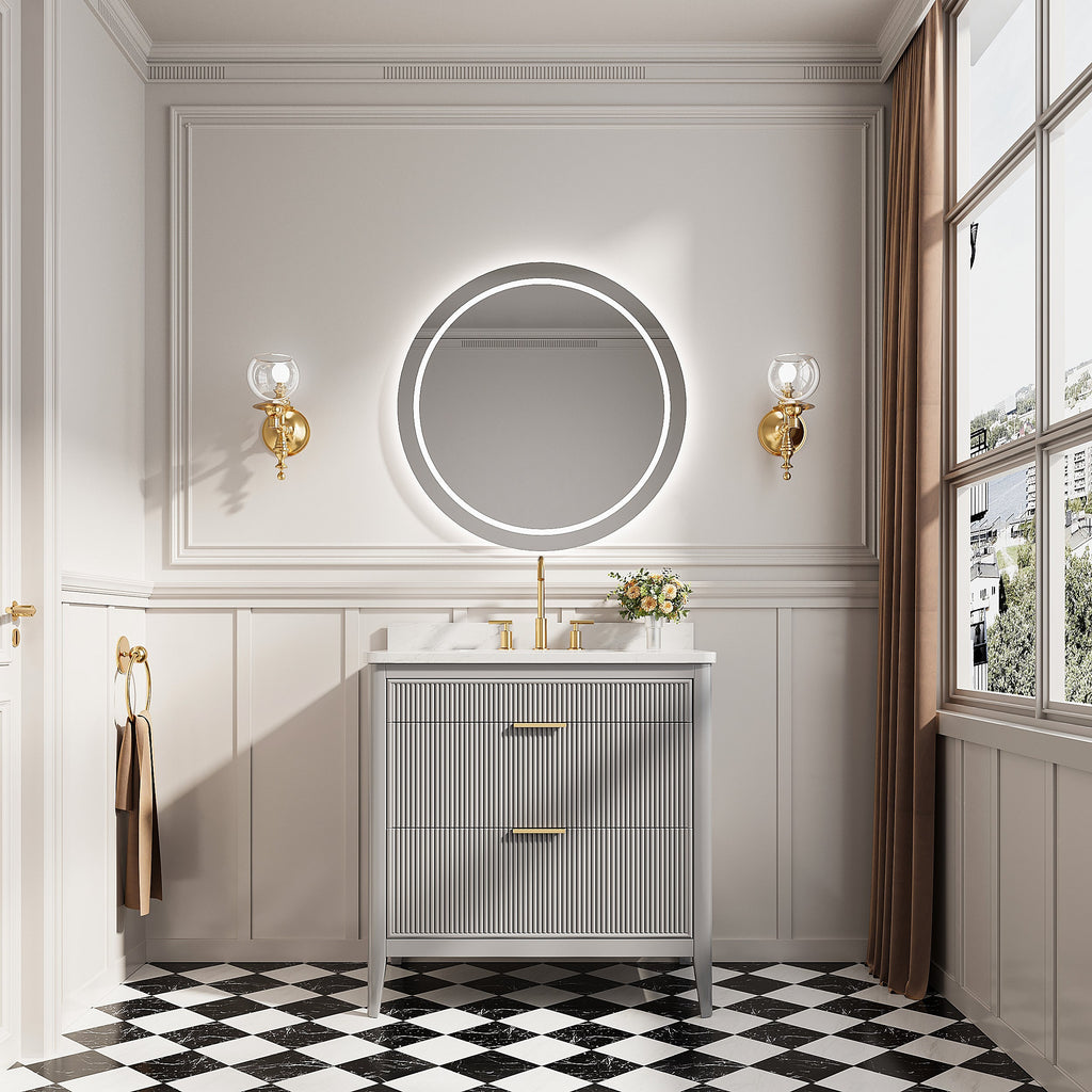Fully Assembled 36" Bathroom Vanity