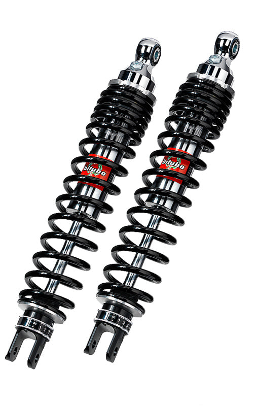 Bitubo Suspension Bitubo WGE0 Twinshocks Adjustable: Spring Preload, Rebound, Black Spring SC168WGE02