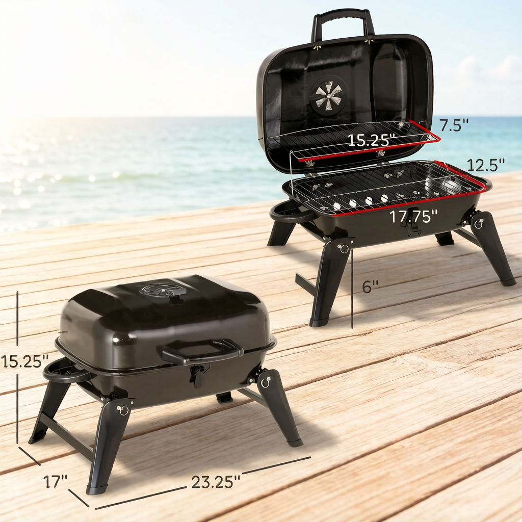 Small Portable Charcoal BBQ Grill