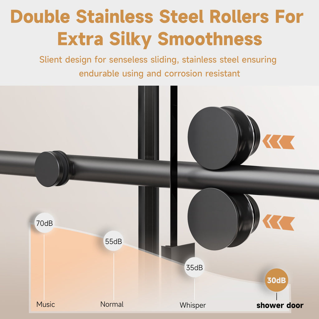 Frameless Single Sliding Shower Door