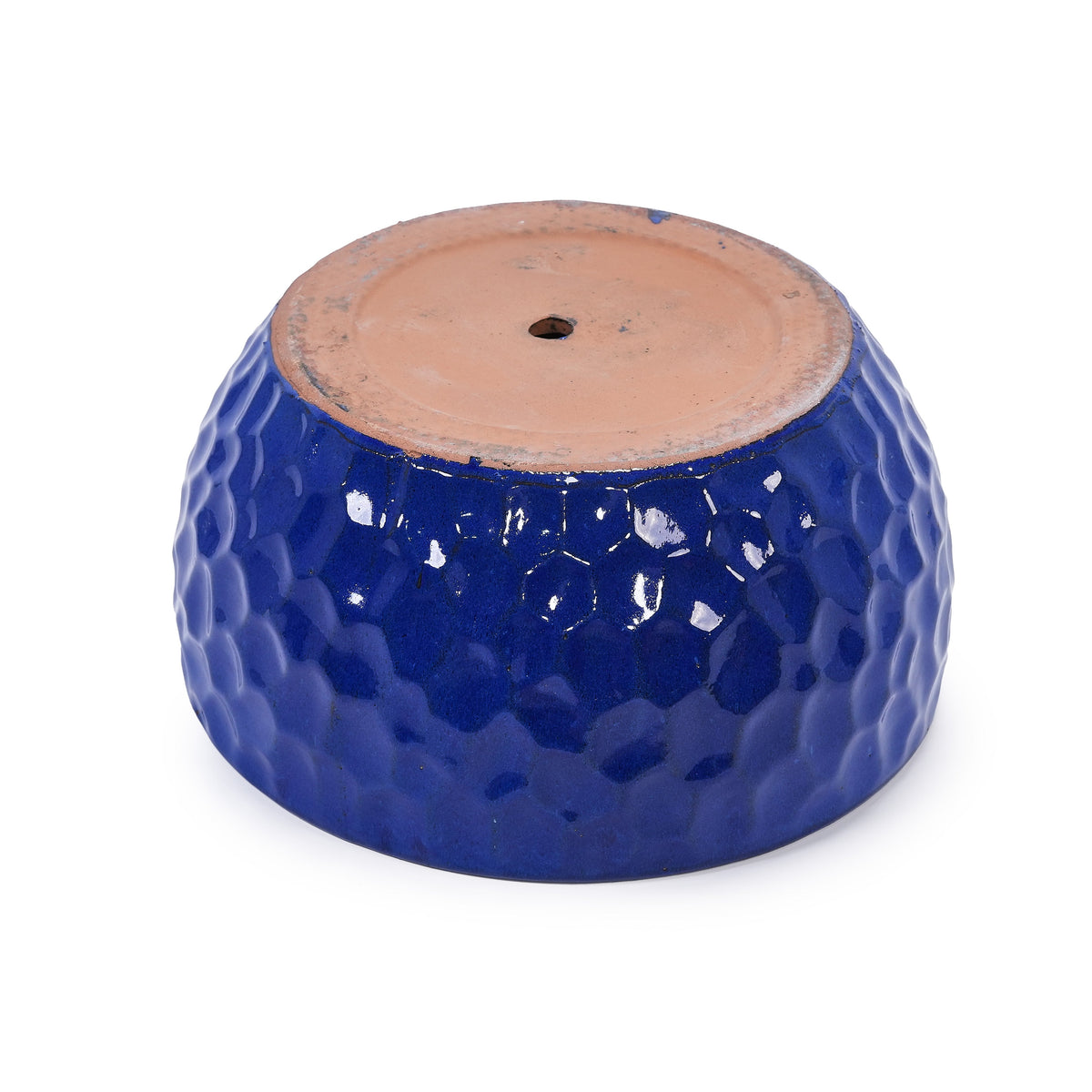 Handmade Ceramic Planter Set of 3 - Cobalt