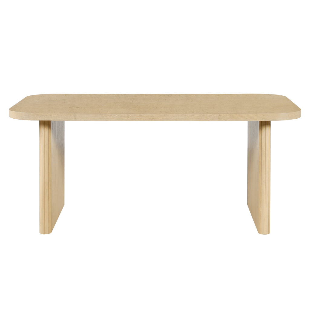Natural Oak Veneer Dining Table